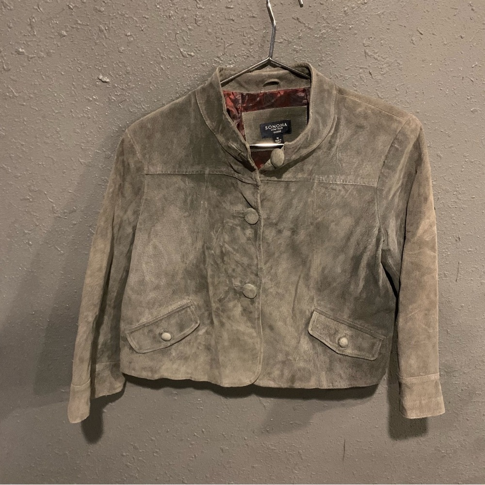 Sonoma Gray Leather Jacket